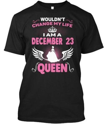 Königinnen werden am 23. Dezember geboren T-Shirt Hergestellt in den USA Größe S bis 5XL