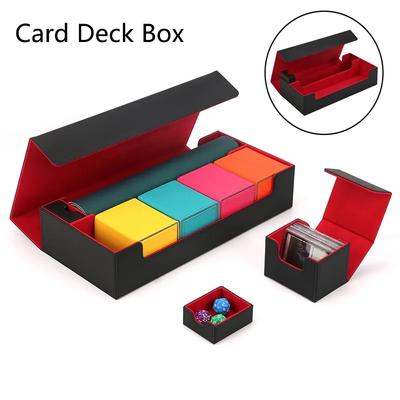 Pudełko do przechowywania talii kart Trwałe Solidne Przechowywanie kart Tcg Ocg Pudełko na talię kart kolekcjonerskich Dla Commander Mtg Etui-organizer do przenoszenia kart