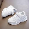 All White Girls Running Shoes Casual PU Kids Boy Tenis Shoes Comfortable Soft Bottom Spring Autumn Children Sneakers I07105