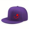 New Hardtop Flat Hat Cartoon Devil Print Men's and Women's Fashion Adult Hip-hop Hat