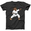 Funny Ninja Bigfoot Doing Karate with Samurai Design Bigfoot T-Shirt, Sweatshirt, Hoodie for Men Women Kids Made In Canada Black