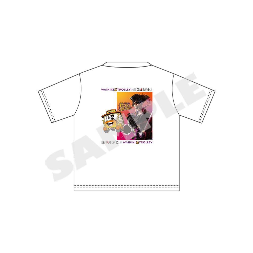 8 Pirates in Waikiki Trolley Large Silhouette Size L "Yakuza Gaiden Hawaii" T-Shirt,