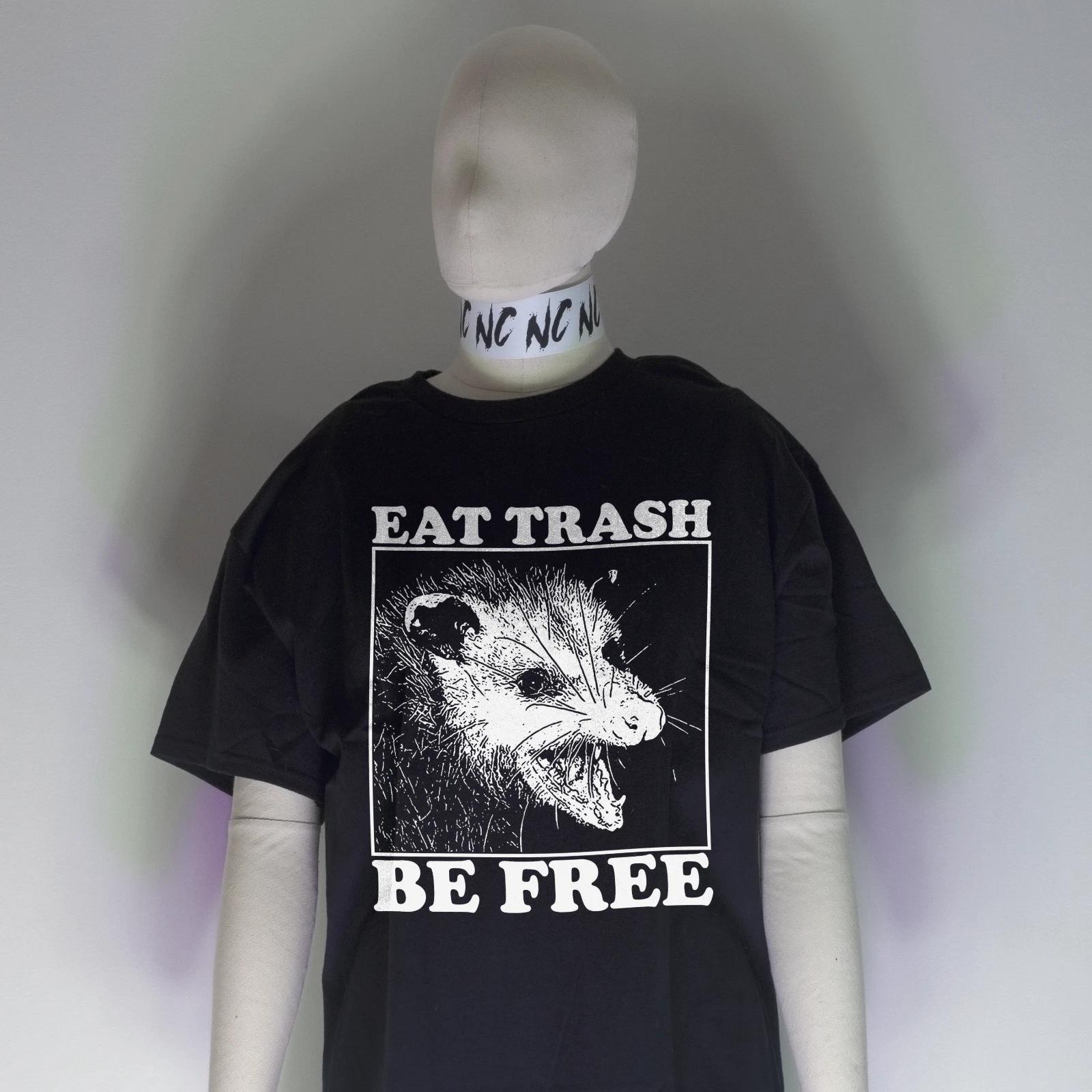 Eat Trash Be Free Shirt | Punk Possum Crass Anarchism Socialism Against Me S