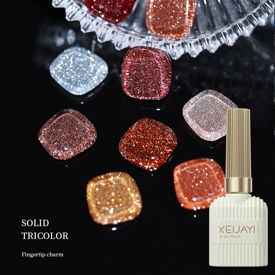 Nail Polish Glue Milk Bottle Broken Diamond Flash Internet Celebrity Whitening Nail Professional Phototherapy Glue