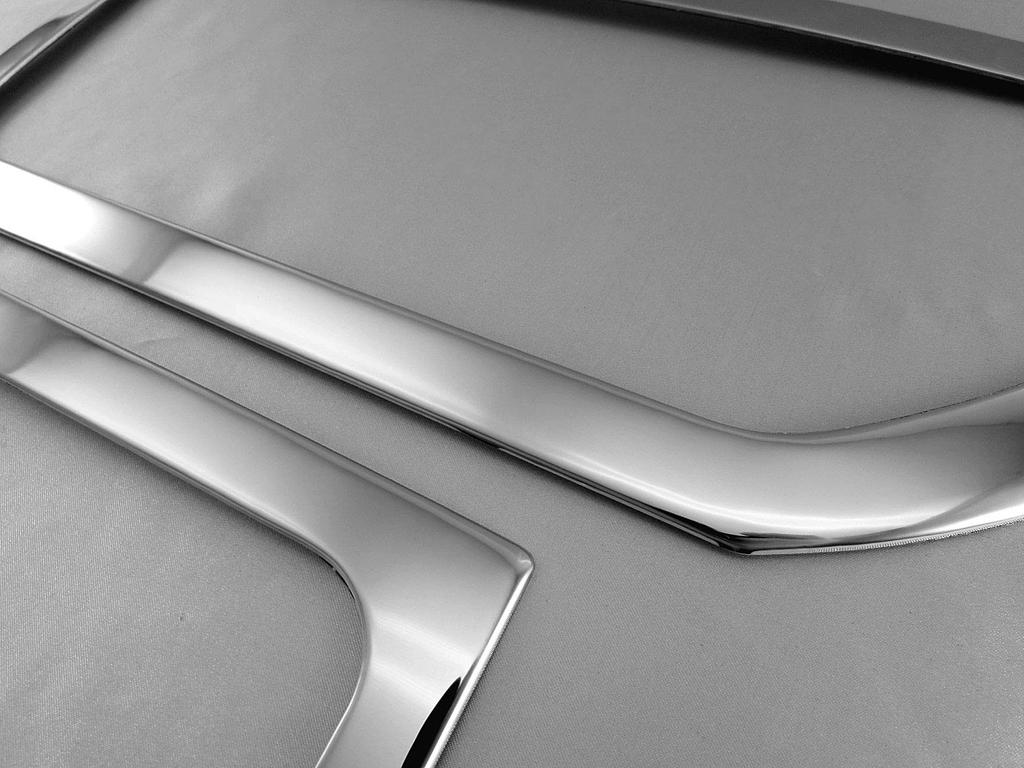 BRIGHTZ Stainless Steel Plated Tail Light Rings for Jimny Sierra JB74W Compatible with JB and 74 Jimny Sierra Ultra-Mirror (2-Piece Set) (TAIL-087)