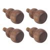 4Pcs Wooden Incense Holder for Sticks Gourd Shape Retro Solid Wood Decor Supplies