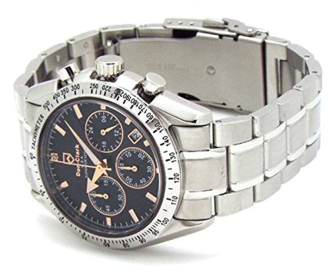 DON CLARK SUPERIOR SERIES Men's Center Chrono x Sapphire Glass 10 ATM Water Resistant DM-2057-11SR