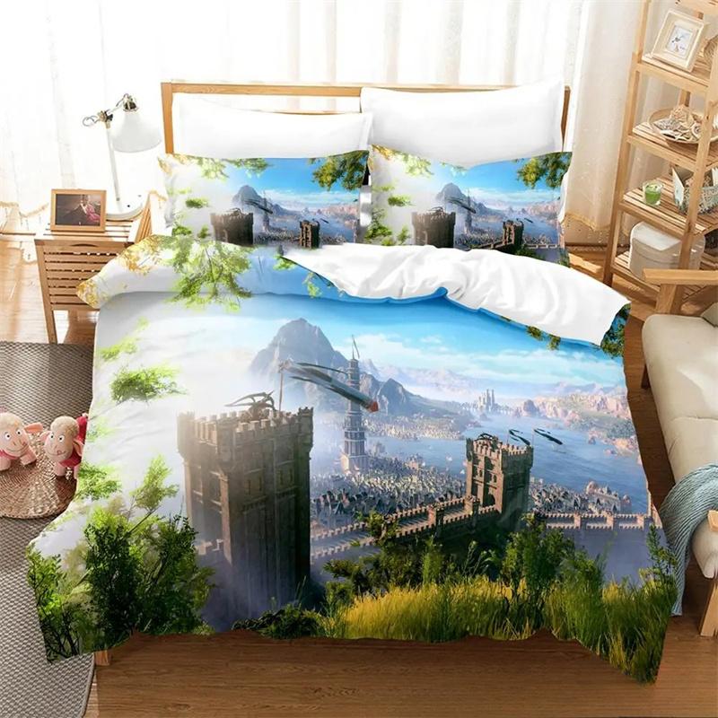 Set da letto 3D Gioco Baldurs Gate 3, Copripiumino Piumino Set da letto Copripiumino Federa, Misura King Queen Singolo Ragazzi Ragazze Adulti