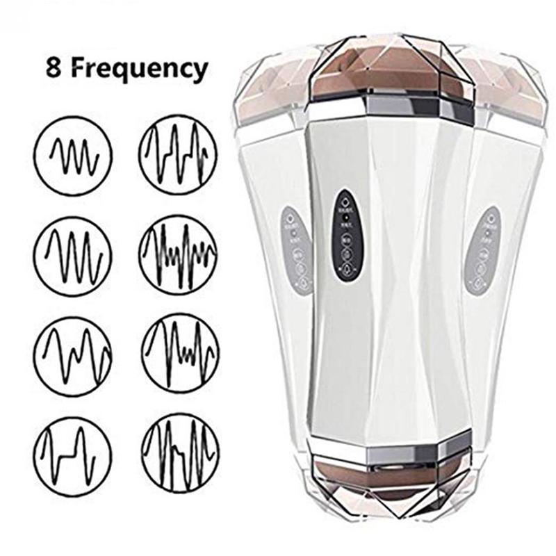 Strong Electric Manual Masturbation Cup Adult Sex Product Realistic Vagina Vibrator Sex Care