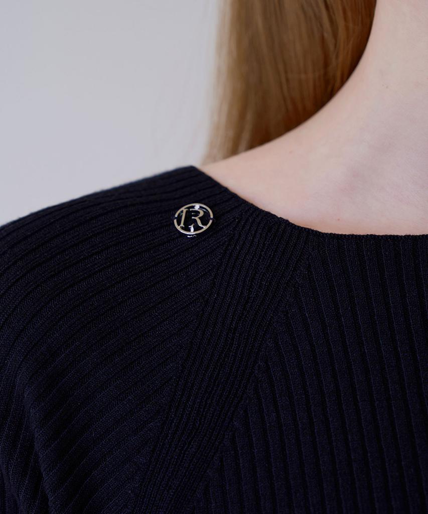 Illoje Two-Way Off-Shoulder Knit (Black)