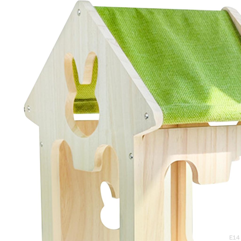 Kaninchenhaus Lebensraumdeko Höhle Zubehör Stabiles Hamsterversteck Kleintiere Aktivitätsspielzeug für Rennmaus