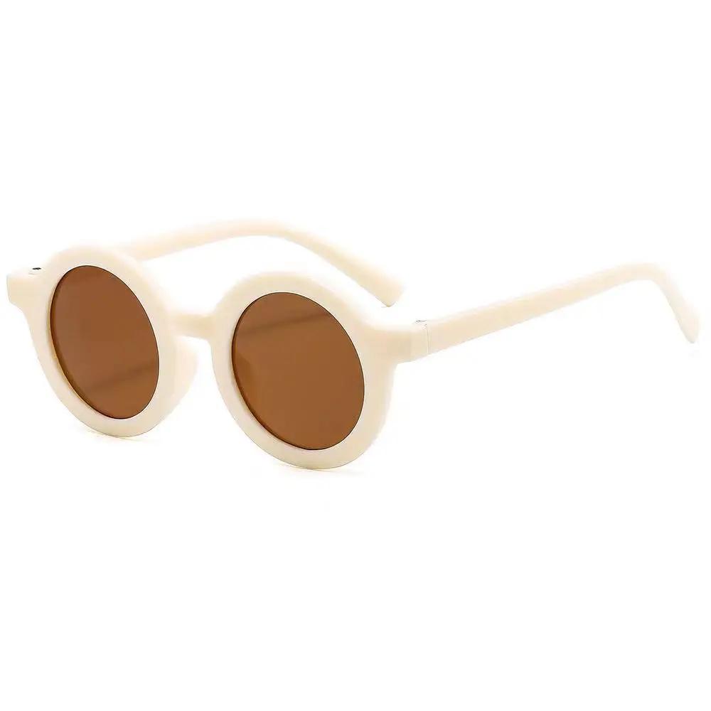 Children Cute Cartoon Small Frame Sunglasses Kids Round Glasses Baby Fashion Colors Sun Protection Eyewear Boys Girls