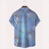 New Summer Men Clothes 3D Digital Print Casual Shirt Tops Men Short Sleeve Hawaii Shirt