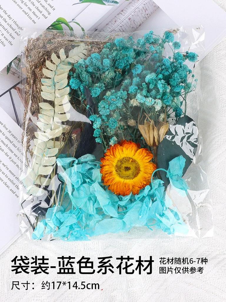 1 Bag DIY Natural Plants Dried Starry Sky Flowers Preserved Materials Kit Epoxy Resin Candles Soap Floral Materials Set Flowers