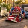 D New American Independence Day sunshade baseball cap outdoor cap men's and women's digital printed hat