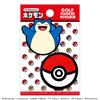 Golf BIG Size Clip Licensed Product Pokémon Marker, (Snorlax), Type, Magnetic,