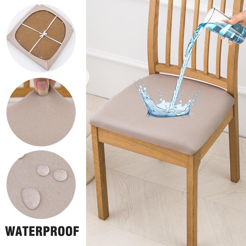 Waterproof Seat Covers For Dining Room Elastic Chairs Covers Dining Chair Cover Washable Seat Case For Kitchen,El,Restaurant