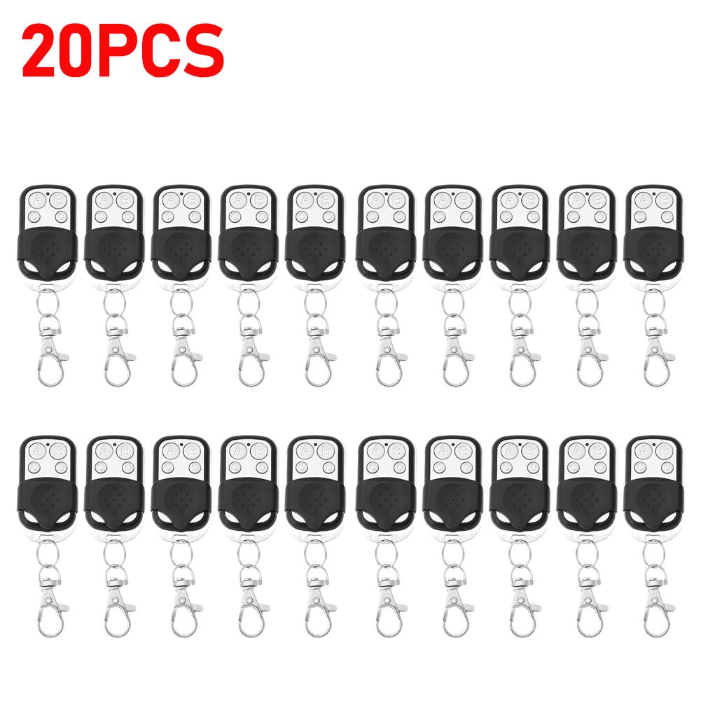 50pcs Smart Copy Duplicator 433mhz Remote Control Controller 4 Button Electric Gate Garage Door Opener Universal Remote Cloning