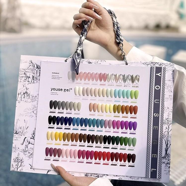 

Набор гелей для ногтей цвета чая с цветовой палитрой 2024: Новый стиль для маникюрных салонов