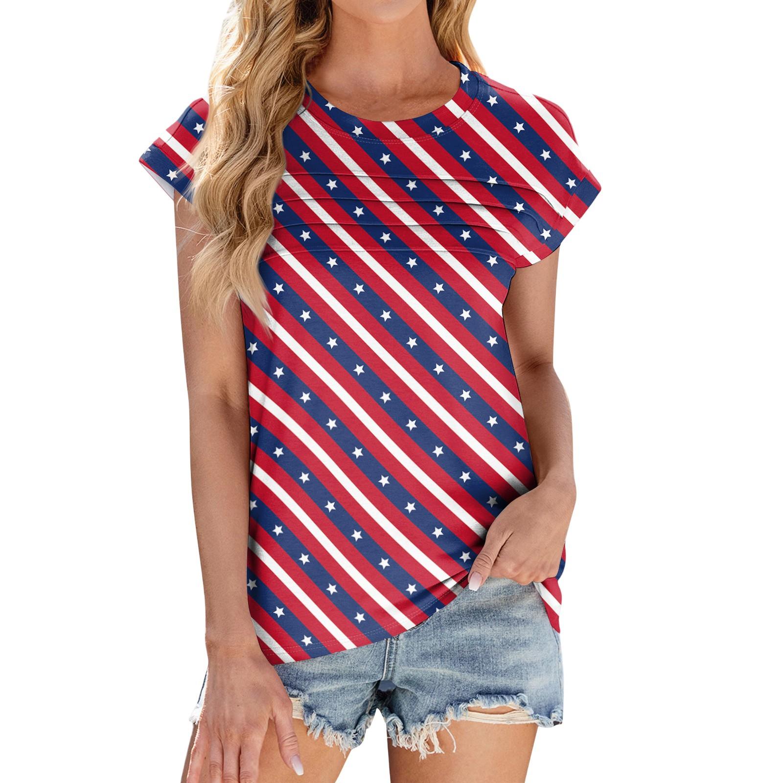 

Женская модная повседневная футболка с коротким рукавом и круглым вырезом, базовая фактурная футболка с рукавами-крылышками XL тёмно-синий