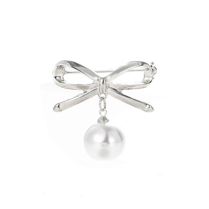 Pearl Anti-Exposure Brooch - European & Korean Style Waist-Gathering Pin