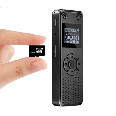 Digitální audio záznamník hlasu 8gb 16gb Profesionální přenosný záznamník MP3 Pro rozhovor Podnikání Podpora Až 32g TF karta V91