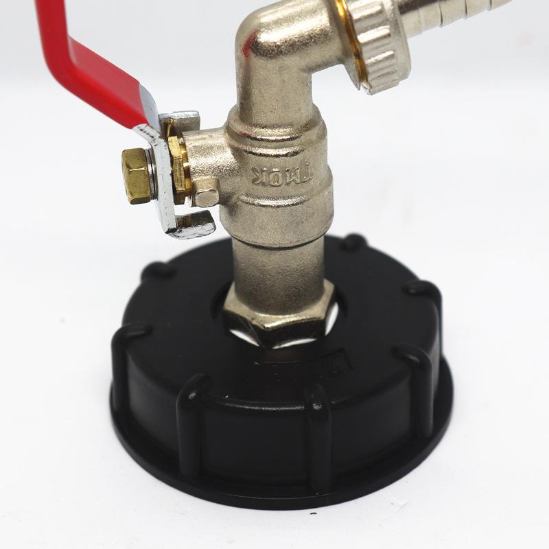 BC Tank Adapter IBC Tote Tank Drain Adapter S60X6 To Brass Garden Tap with 1/2" Hose Fitting Oil Fuel Water