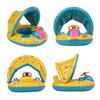Inflatable Soft Baby Swimming Ring with Detachable Sun Canopy Shade