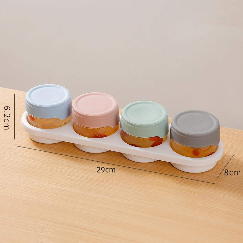 

4 шт. Портативные контейнеры для йогурта с основанием из овсянки, стеклянные стаканчики, новые бутылки в форме птичьего гнезда 4Pcs/Set