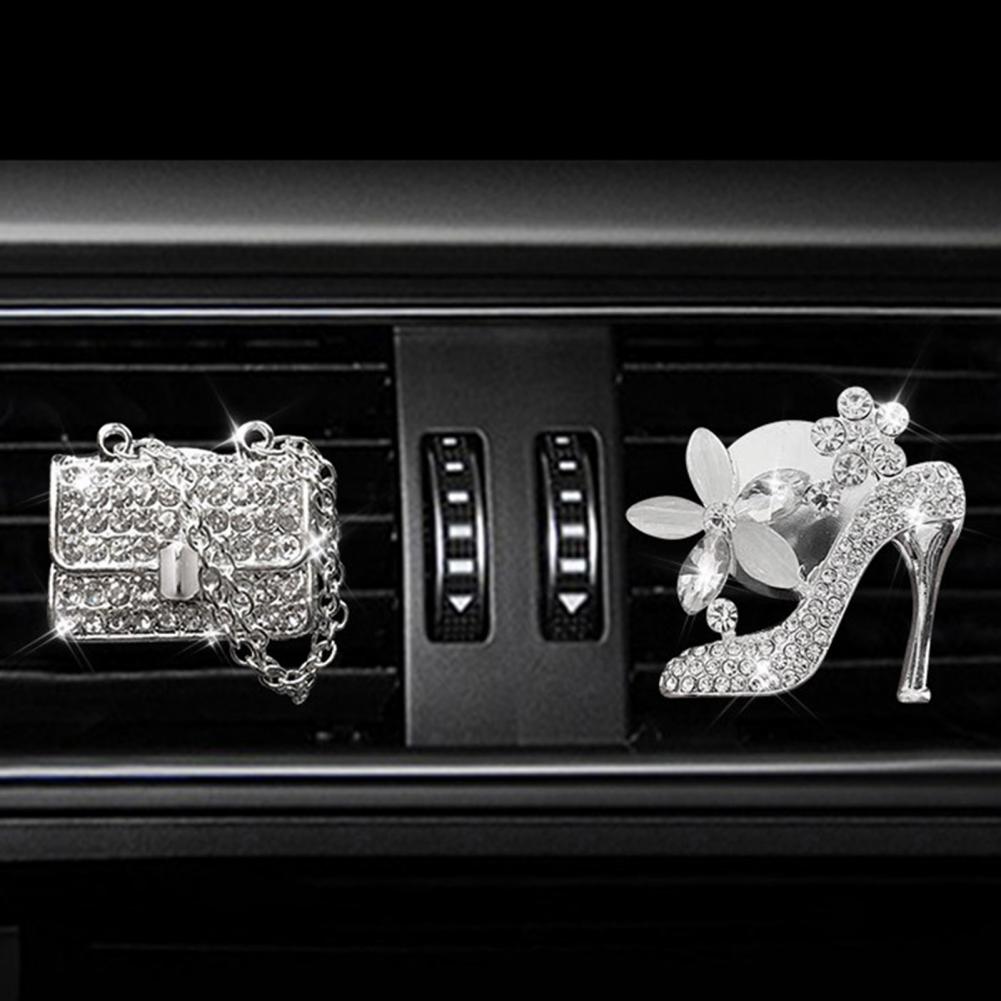 Diamant Parfüm Flasche Dekor Für Auto Air Vent Clip Lufterfrischer In Auto Innen Dekoration Auto Aroma Diffusor Auto Zubehör