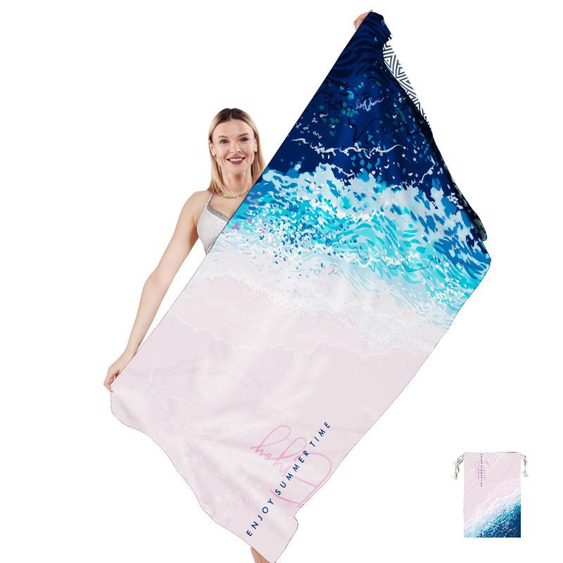 Mikrofaser Strandtuch-Sandfreie Handtücher sind Schnelltrocknend Leicht Super Saugfähig-Perfekte Pool Reise Kreuzfahrt Camping Essentials