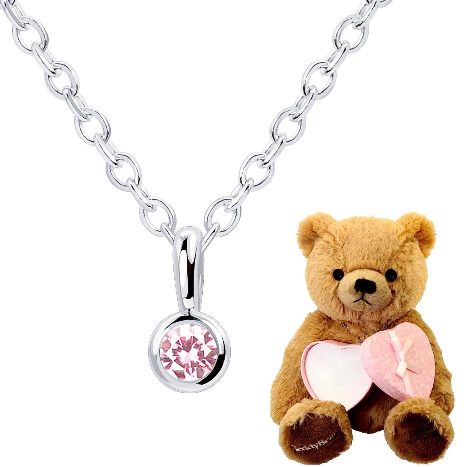 

Ожерелье с одним бриллиантом Fukurin Silver Brown Teddy Bear Set Stone October Birthstone Pink Tourmaline [Sears] Womens 13930-s-tdt-01-b-10