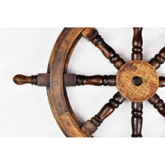 Wooden Ship Wheel | Nautical Ship Wheel | Captain's Wheel | Pirates Accent | Ship/Boat Collectibles | Home Decor | Wall Decor | Ship Wheel 30 Inch