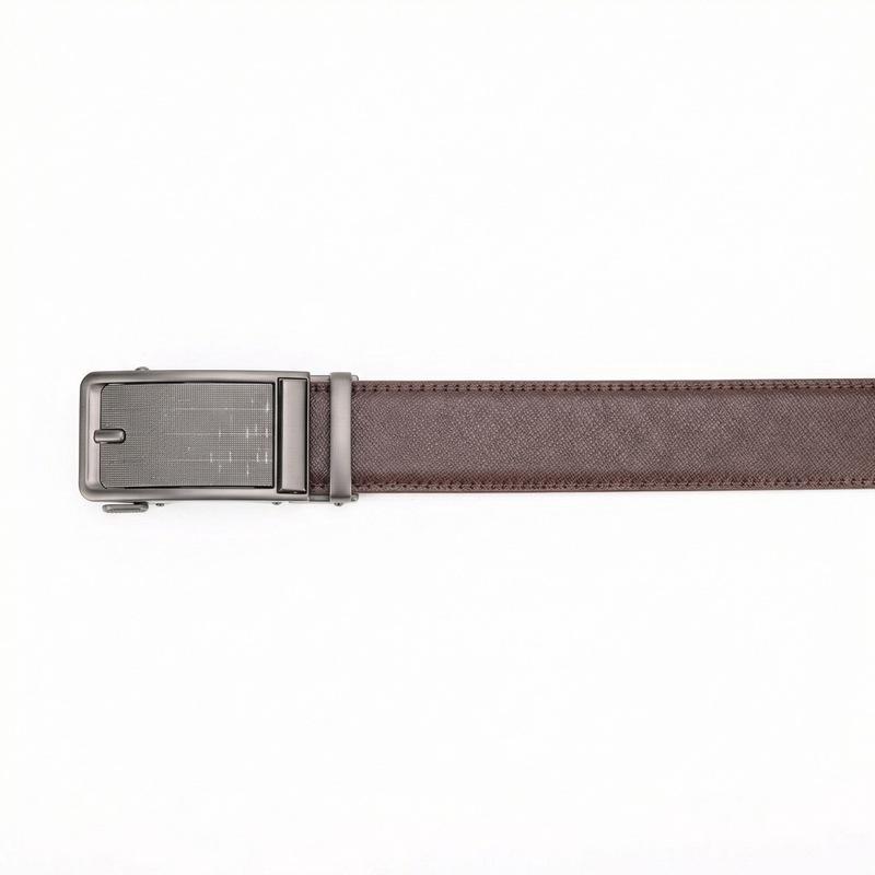 Men'S Automatic Buckle Cowhide Belt Men'S High-End Business Leisure Versatile New Belt Belt New