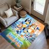 Sunny Day Soccer Fun Personalized Text Area Rug Suitable for Outdoor Playrooms Decorate room Game Room Anti-slip Rug Anime Office Decor