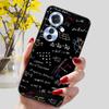 Phone Cover for OPPO Reno11 F 5G Case Black Silicone TPU Fashion Marble Print Shells for Oppo Reno 11F Protective Capa Soft Bags