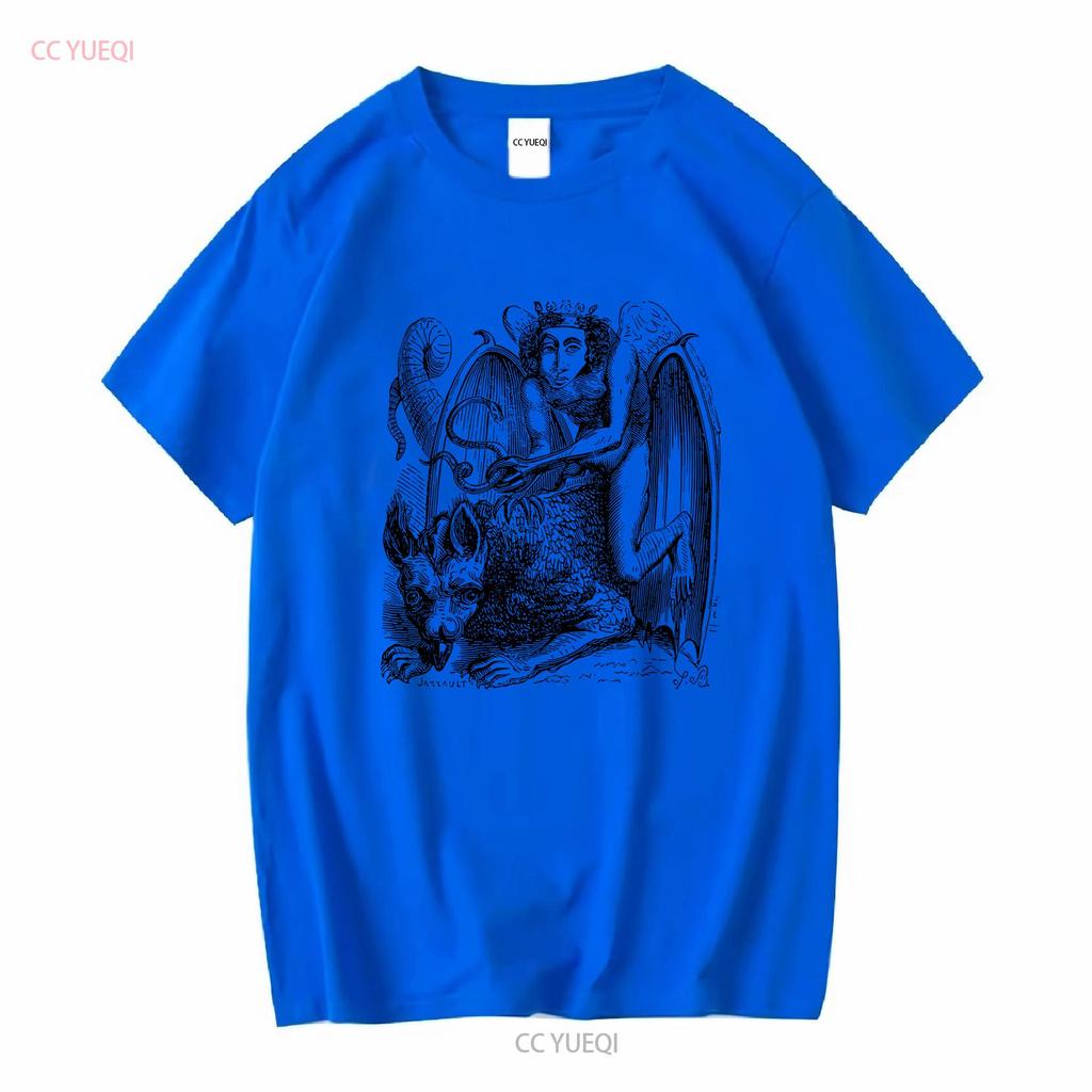 Astaroth T Shirt Adult Organic Cotton Remastered Vintage Occult Art Oversized Print long or short sleeves vintage Washed