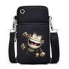 Funny Animals Personality Printing Black Oblique Span Small Bag Multifunctional Casual Portable Mobile Phone Bag