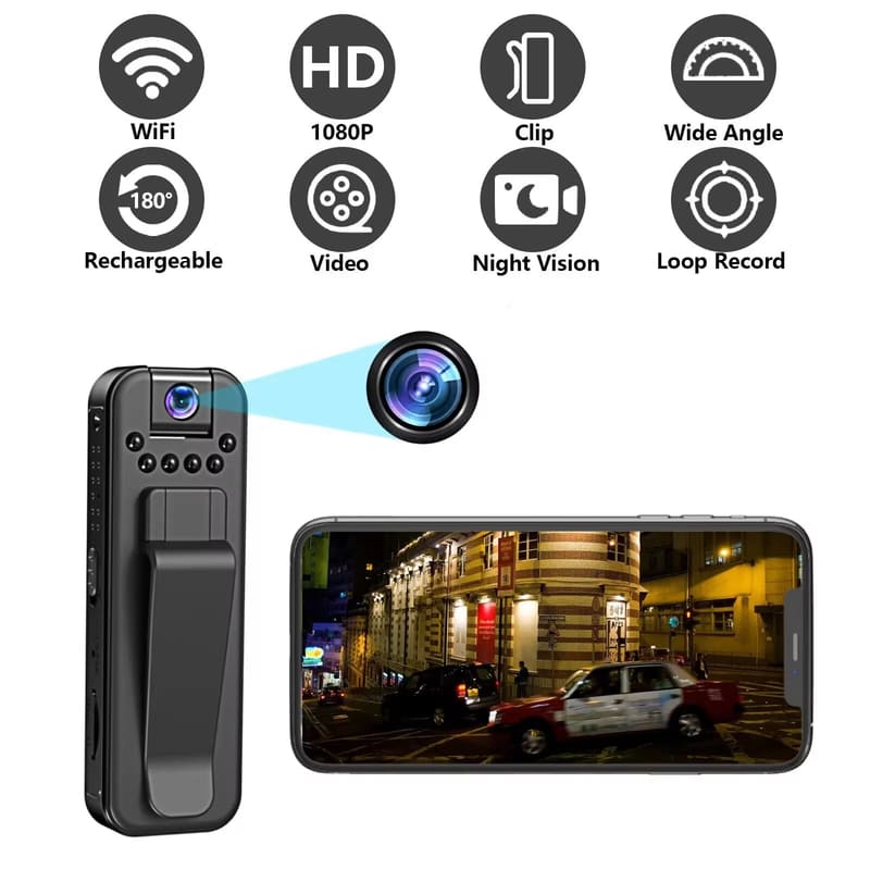 2025 New With Wifi HD 1080P Mini Camera Portable Digital Video Recorder BodyCam Infrared Night Vision Video Surveillance Camcorder