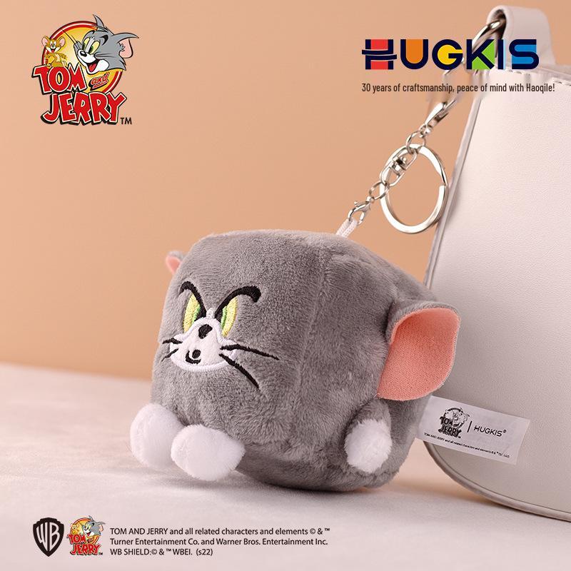 Authentic Tom & Jerry Plush Transforming Keychain Figurine - Cute Cartoon Ornament Birthday Gift