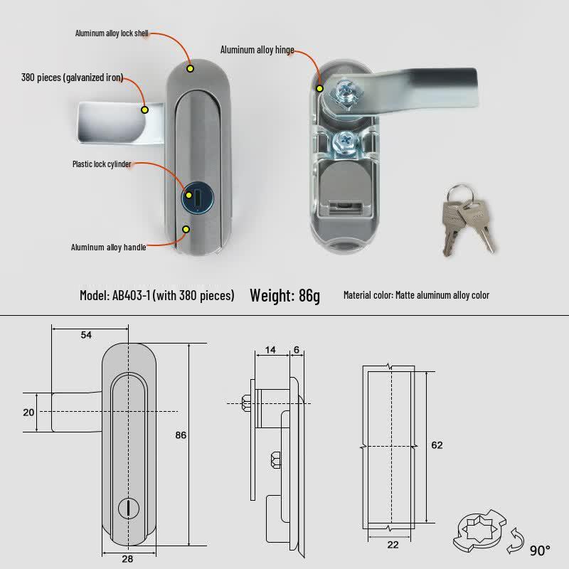 Tenglixiang AB403-1 Electric Box Lock