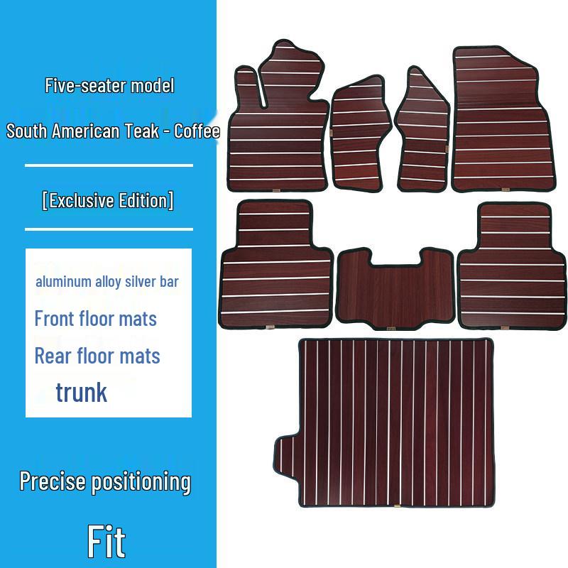 Solid Wood Floor Mat for BMW 3, 5, 7 Series, 320li, 525li, 530, X2, X3, X5