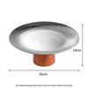 Elegant Stainless Steel Pedestal Serving Bowl for Snacks and Fruits