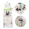 Unisex Child Apron for Cooking and Art Checkered Panda Pattern, Water Resistant, Easy Cleaning For 3 to 8 Years Old