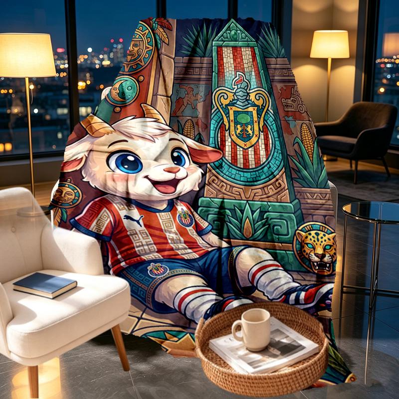 Club Deportivo Guadalajara Print Blanket - Soft & Comfortable, for Bedroom, Travel, Sofa, Home Decoration - Birthday Christmas Gift for Friend