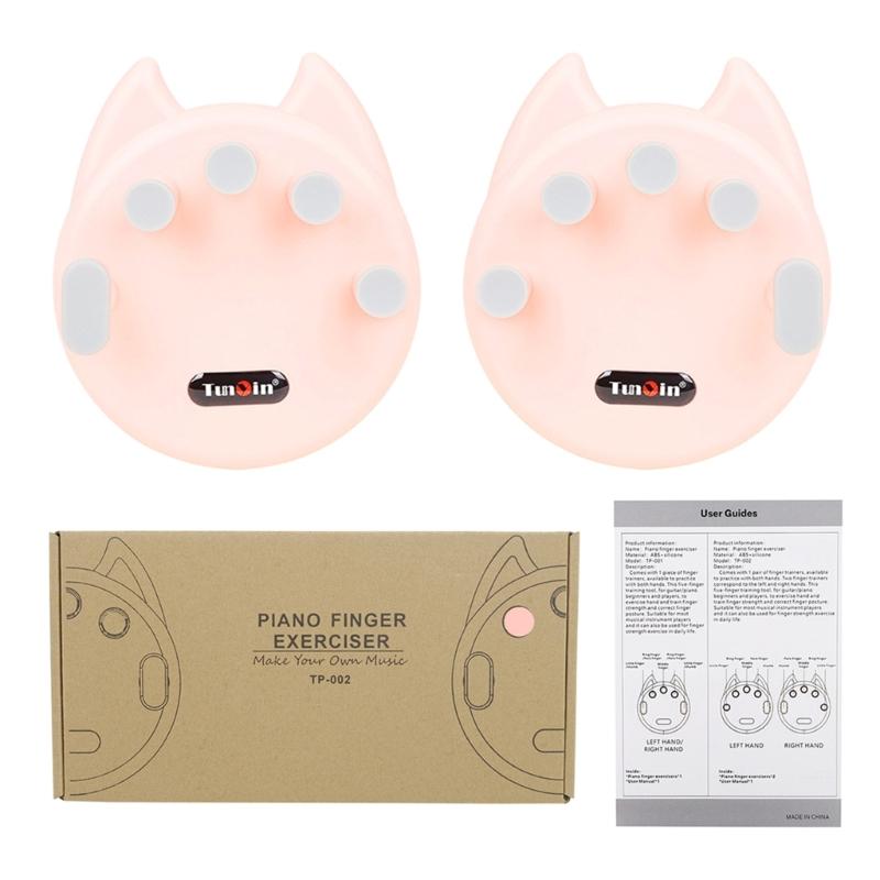 2 pcs Piano Finger Pressing Posture Correction Tool Piano Finger Trainer Silicone Hand Grip Exerciser Finger Correctors
