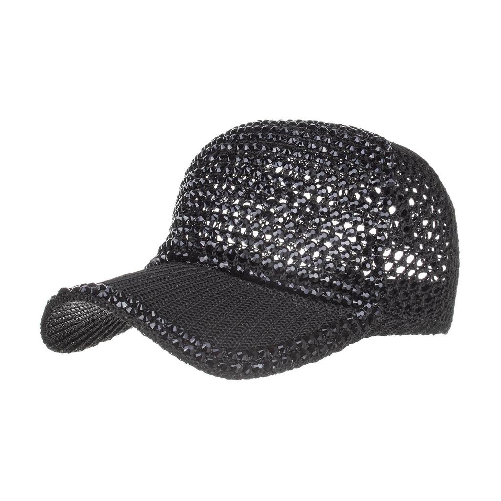 Cappellino da Baseball da Donna Completamente Ricoperto di Diamanti - Primavera/Estate B694