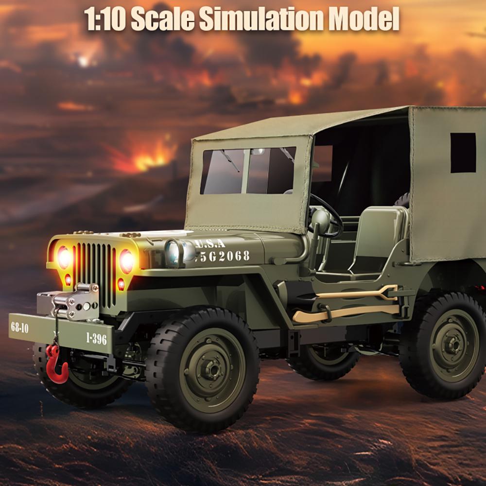 JJRC C8815 RC Car 1/10 WILLYS 1941 4WD RTR RC Crawler 2.4G Remote Control Car Off-road Climbing Military RC Truck Toys Gift