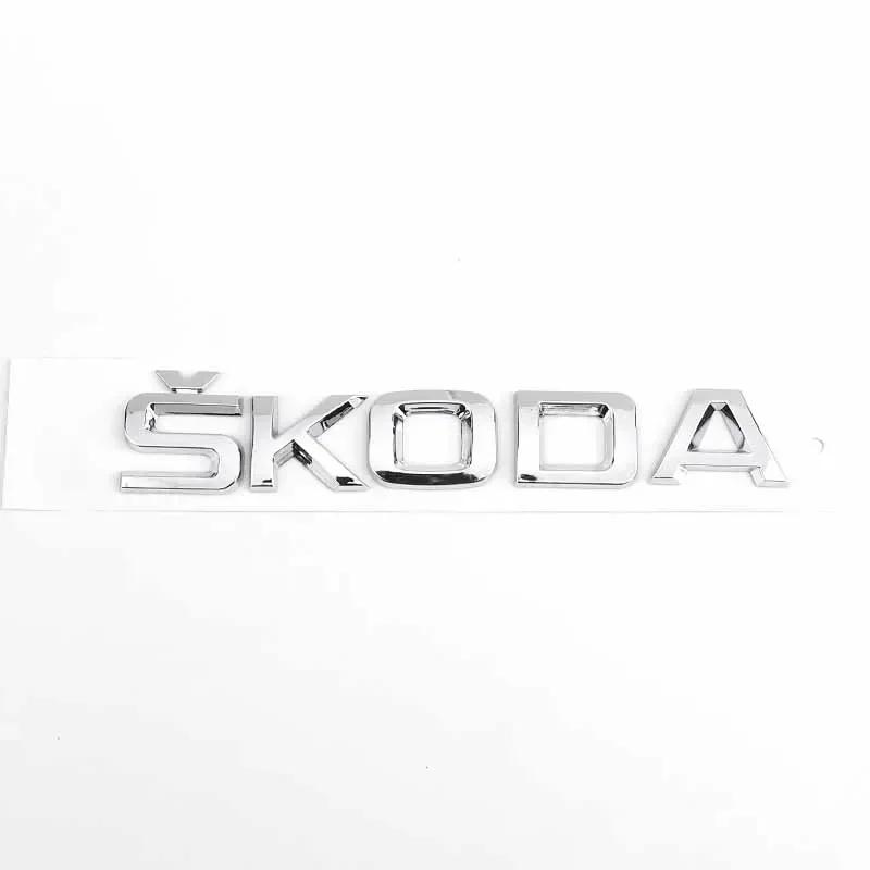 For Skoda FABIA KAMIQ KAROQ KODIAQ OCTAVIA RAPID SUPERB YETI Car Trunk Letters Emblem Logo Sticker Front Rear Badge Accessories aqr888