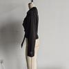 Chaqueta Gabardina Casual con Cinturón y Solapas Moda Femenina Euroamericana